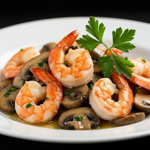 L29 Mushroom w. Jumbo Shrimp
