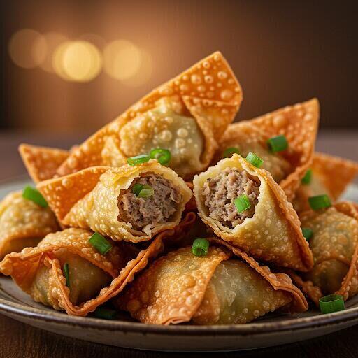 9. Fried Meat Wonton (8)
